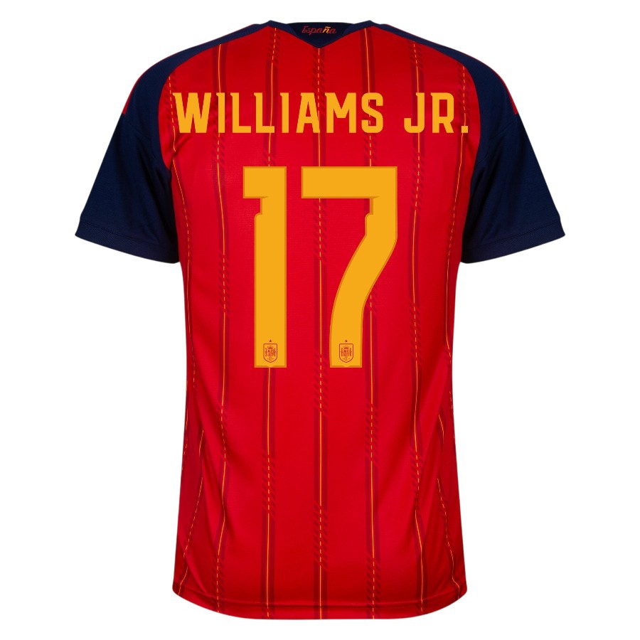 2026 2027 Spain Williams Jr. Home Uniform Jersey