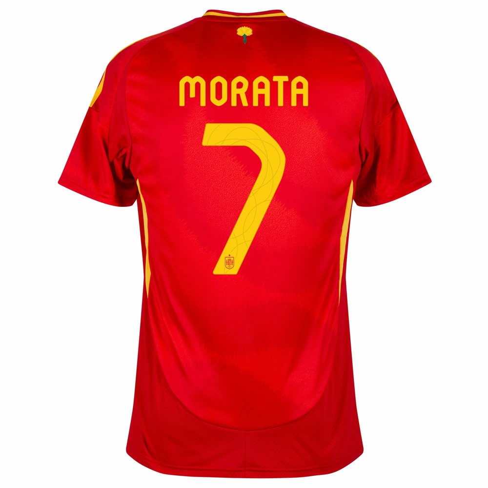 2024 2025 Spain Morata Home Uniform Jersey