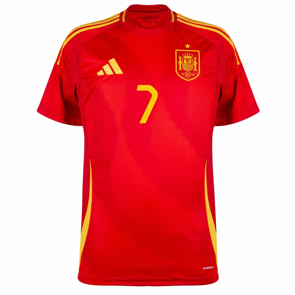 2024 2025 Spain Morata Home Uniform Jersey
