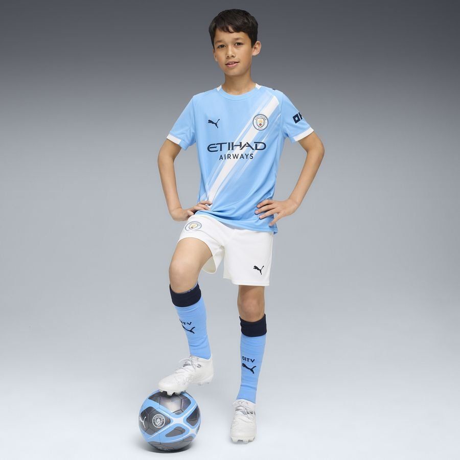 Manchester City Shorts Home Kids Uniform 2025/26