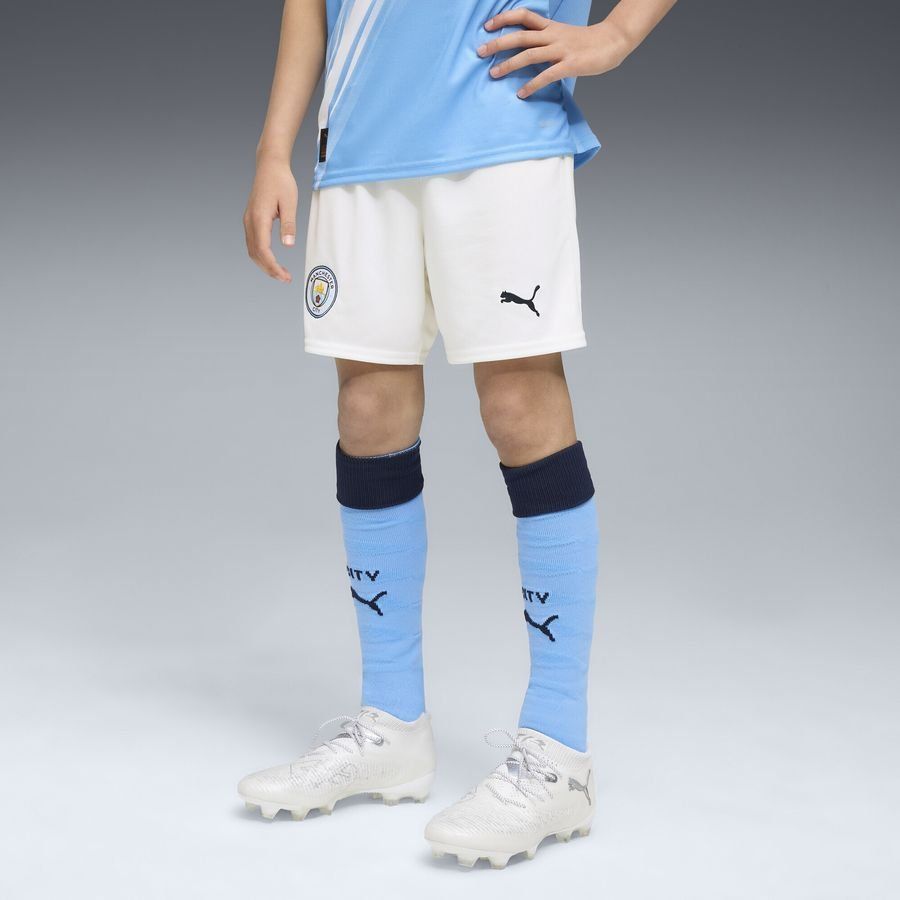 Manchester City Shorts Home Kids Uniform 2025/26
