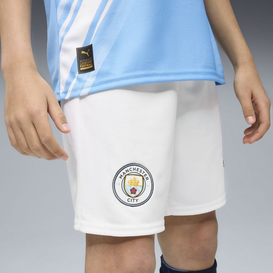 Manchester City Shorts Home Kids Uniform 2025/26