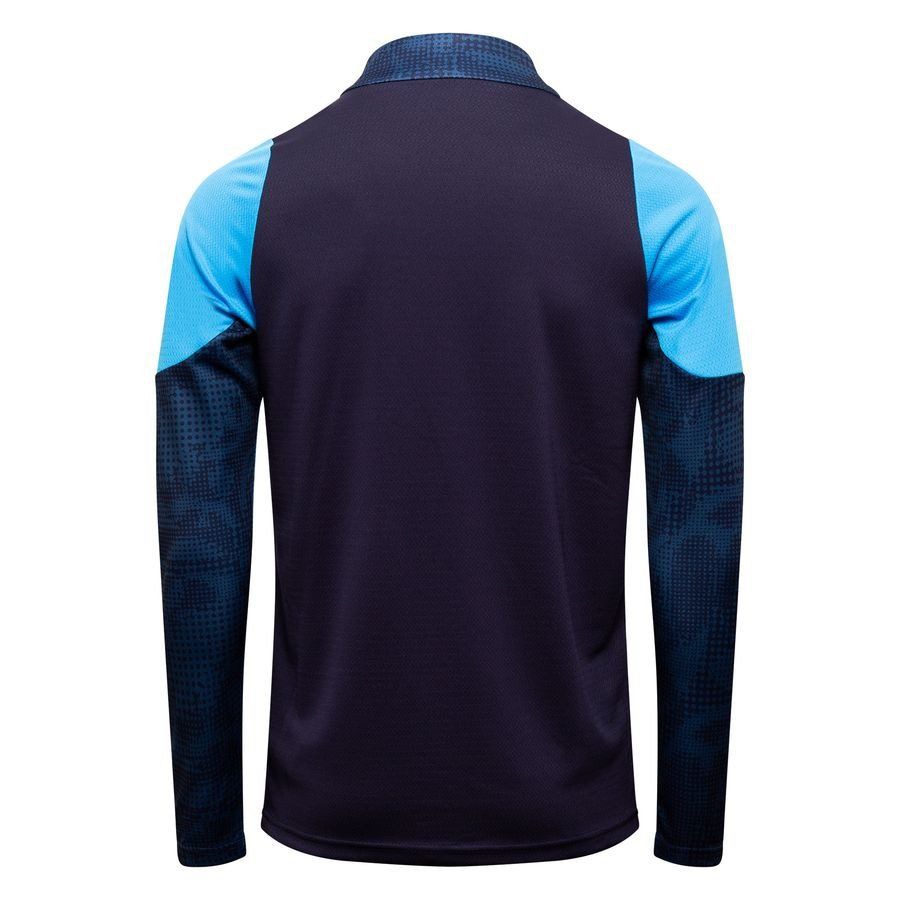 Marseille Zip New Navy/Bleu Azur Training Jersey 1/4