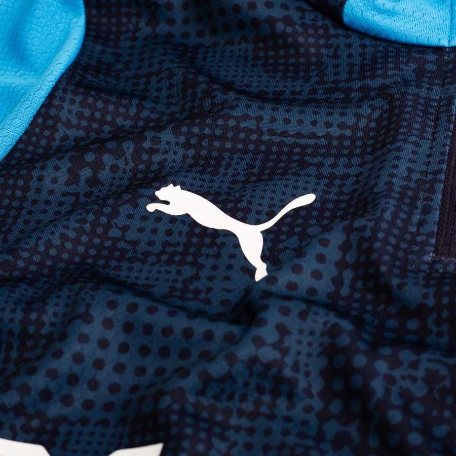 Marseille Zip New Navy/Bleu Azur Training Jersey 1/4