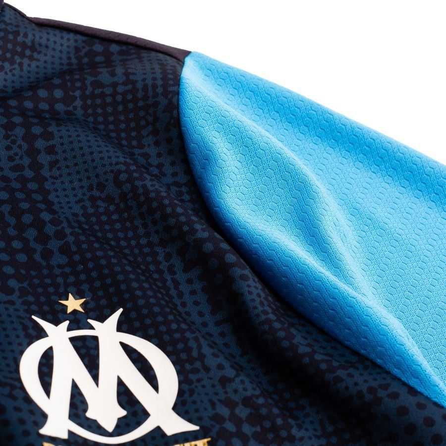 Marseille Zip New Navy/Bleu Azur Training Jersey 1/4