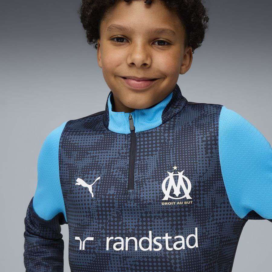 Marseille Zip New Navy/Bleu Azur Training Kids Uniform 1/4