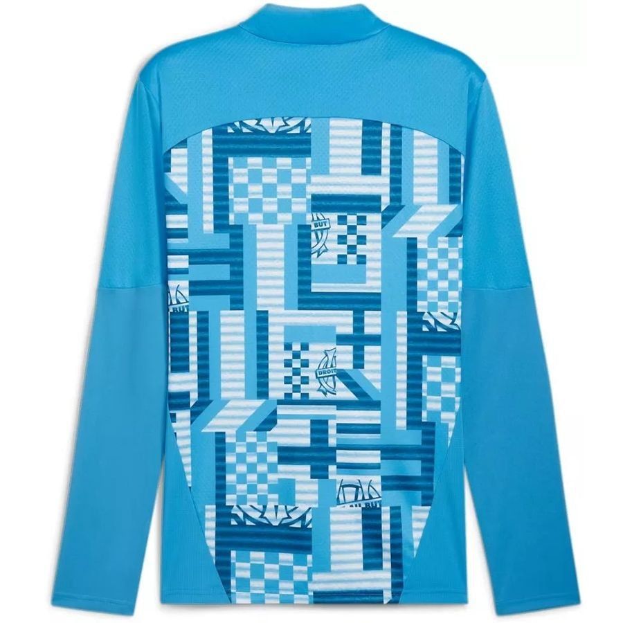 Marseille Pre Match Zip Bleu Azur/Ocean Tropic Training Apparel 1/4
