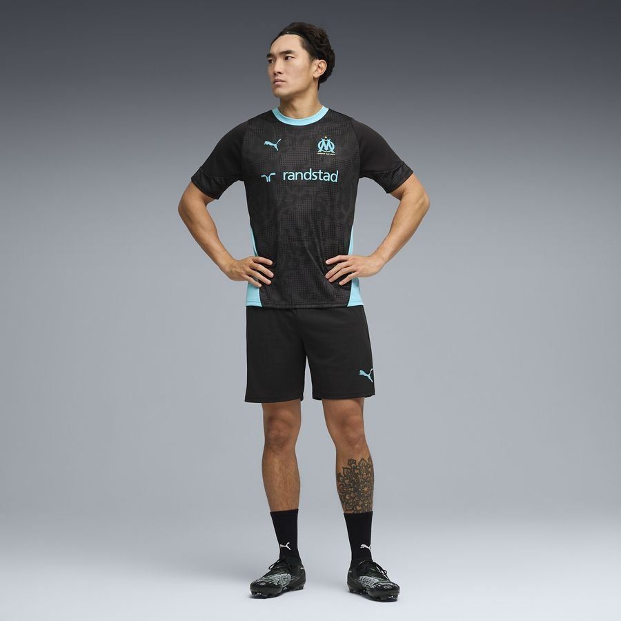 Marseille Shorts Black/Team Aqua Training Uniform