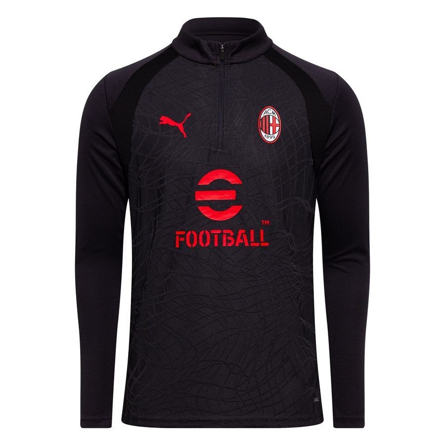 Milan Zip Flat Dark Gray/For All Time Training Red Jersey 1/4