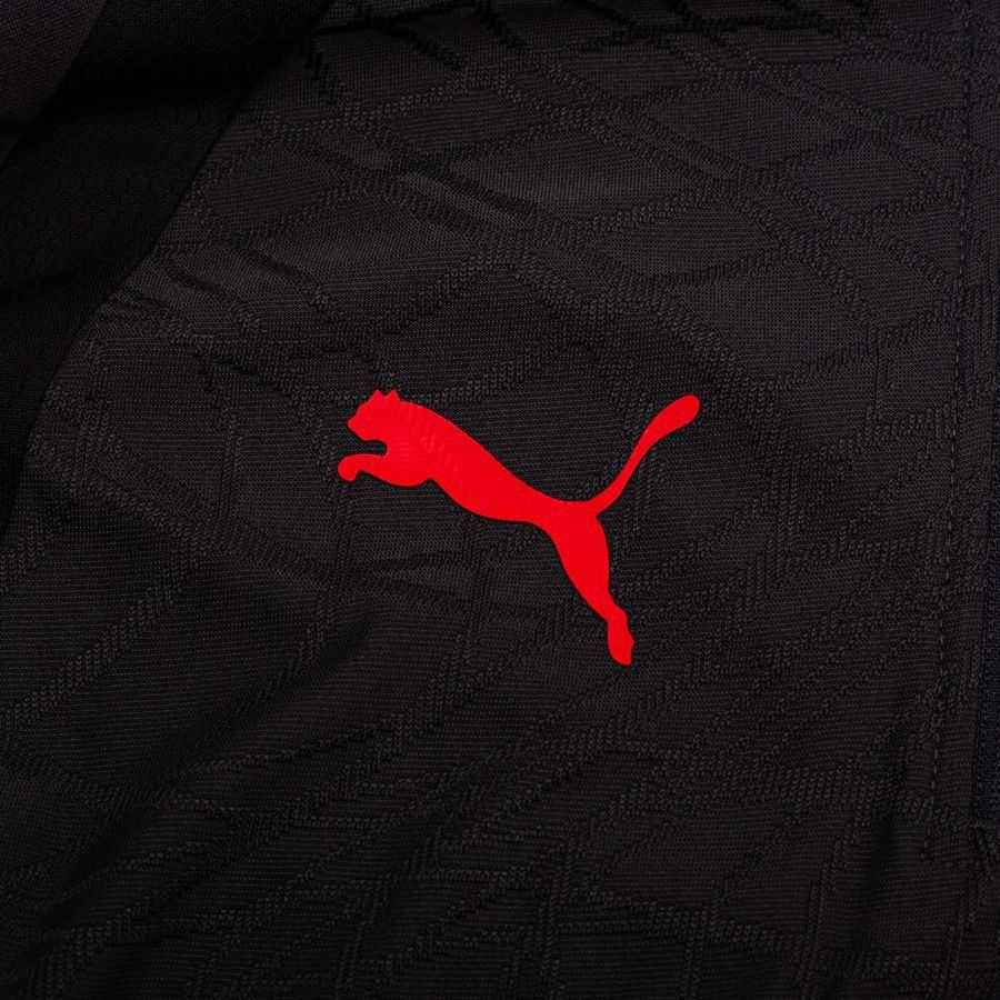 Milan Zip Flat Dark Gray/For All Time Training Red Jersey 1/4