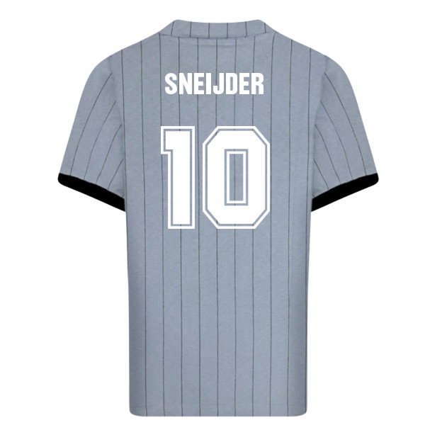 [BSJ] Netherlands Retro Shirt Away Uniform 1983 (SNEIJDER 10) Jersey