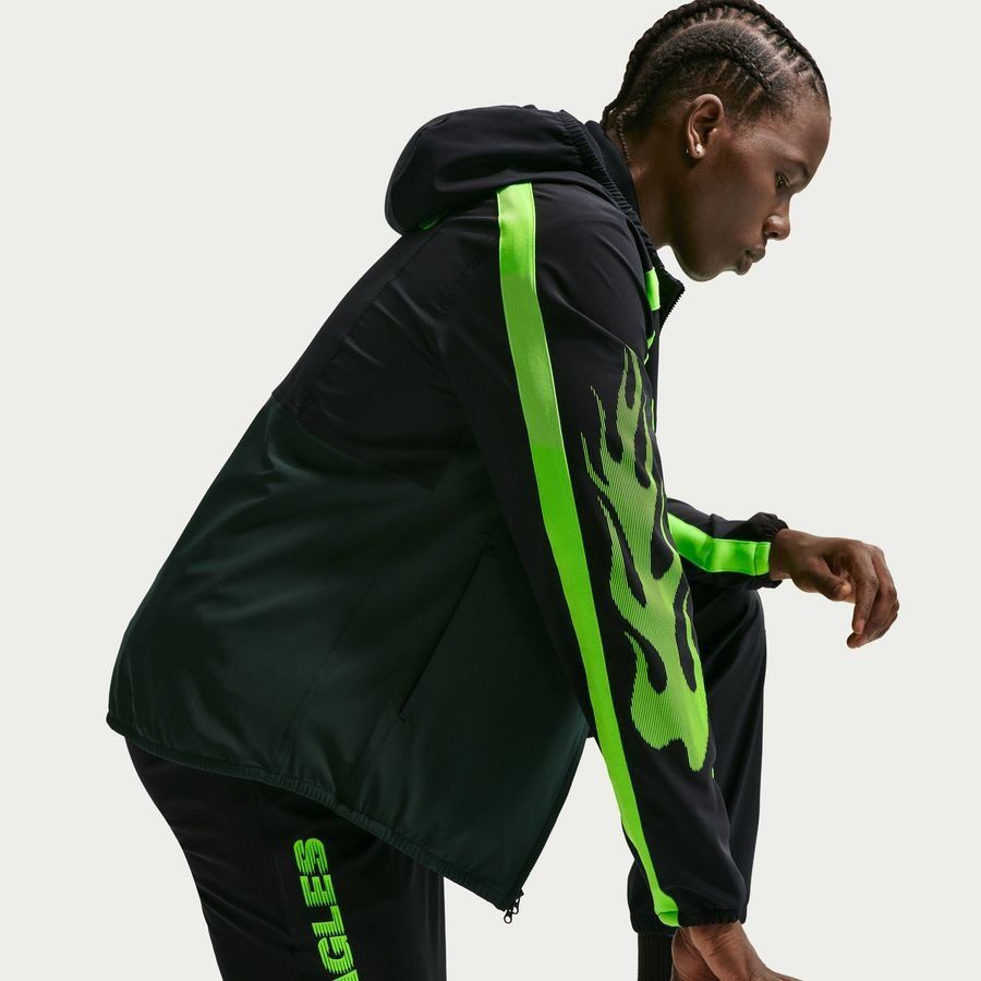 Nigeria Track Dri FIT Energy Woven Black/Pro Green/Electric Green Uniform