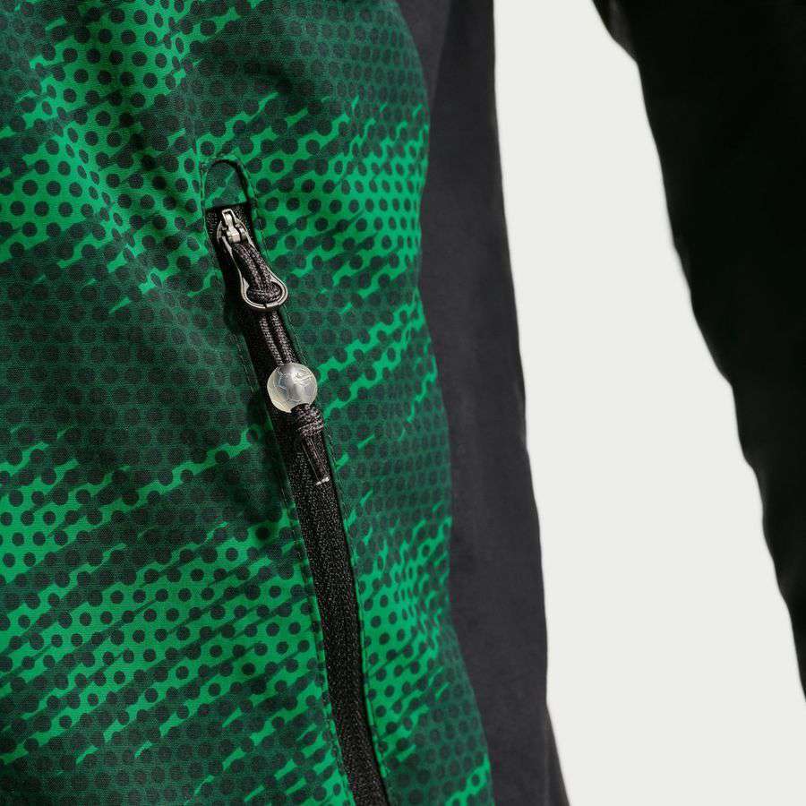 Nigeria Jacket Dri FIT AWF Woven Pine Green/Black/Electric Training Green