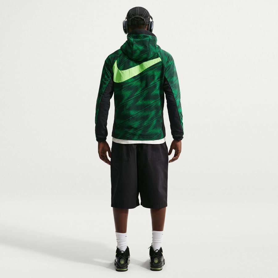 Nigeria Jacket Dri FIT AWF Woven Pine Green/Black/Electric Training Green