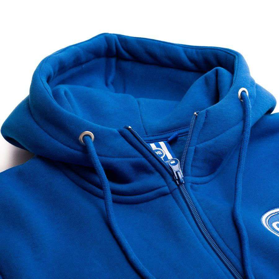 Odense Boldklub Hoodie Premium Zip Blue Jersey