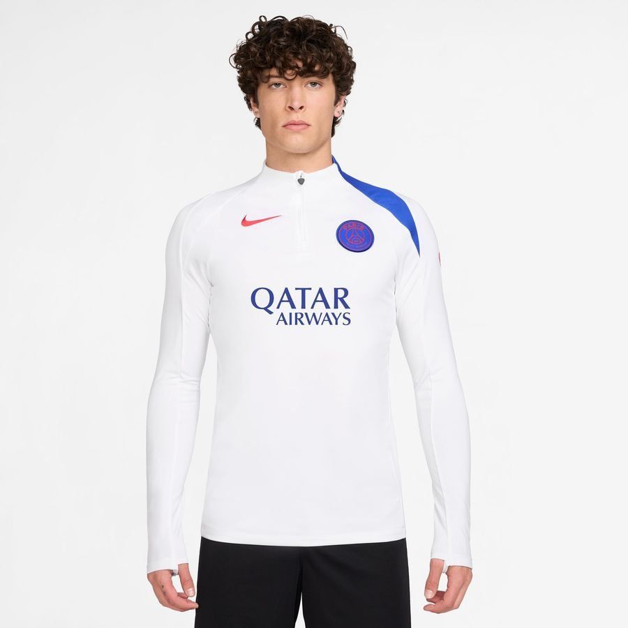 Paris Saint Germain Dri FIT Strike Drill White/Hyper Royal/Global Training Red
