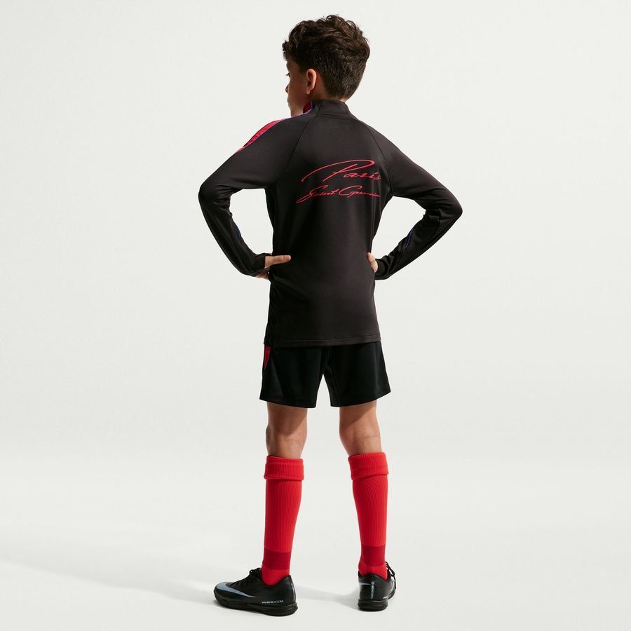 Paris Saint Germain Shorts Dri FIT Strike Black/Global Training Kids Red Uniform