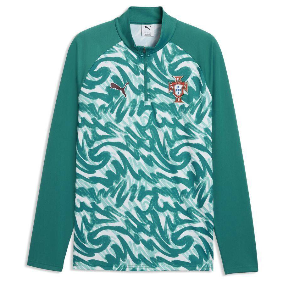 Portugal Zip Lagoon/Ruby Shimmer Training Green Uniform 1/4