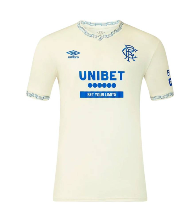 Rangers FC 26-27 Away — Ibrox Stadium historic front-facade split-graphic collar-cuff-UniFootball Store