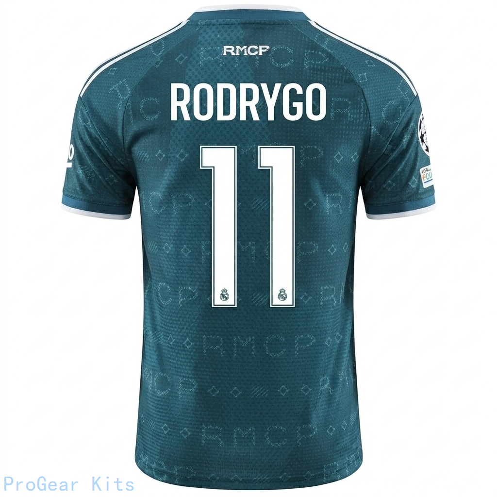 [BSJH] Real Madrid Rodrygo #11 Away Apparel 26/27