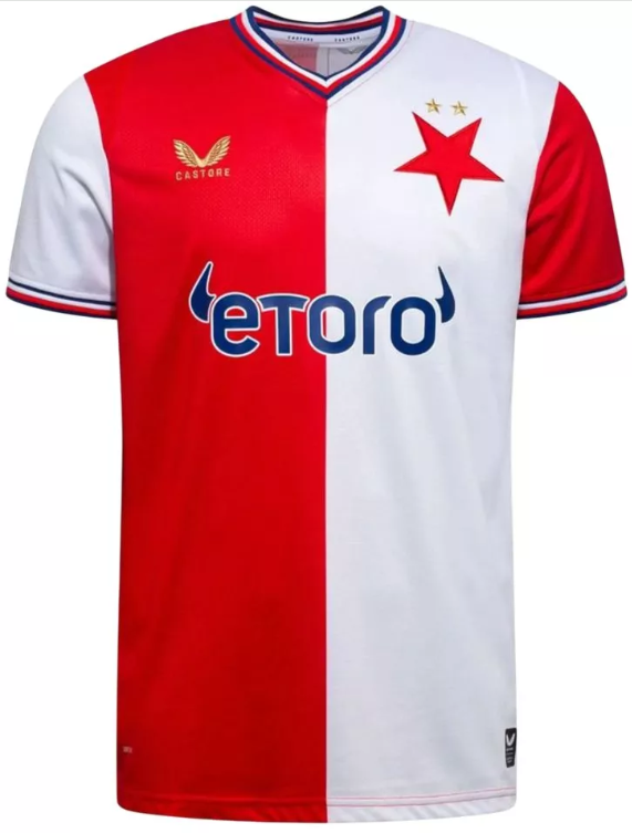 SK Slavia Prague 26-27 Kit — Eden Arena inner-collar coordinates-UniFootball Store
