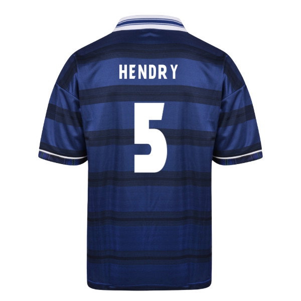 [BSJ] Score Draw Scotland World Cup Finals Retro Football Shirt Apparel 1998 (Hendry