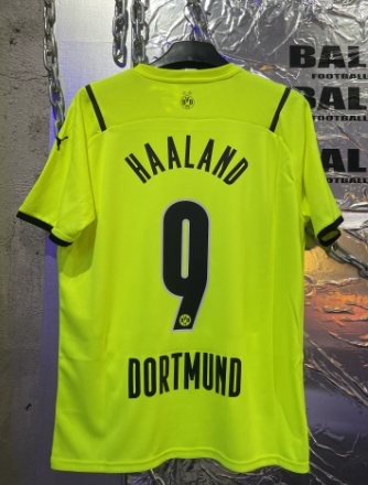 21/22 Borussia Dortmund Third Fan Edition Erling Haaland #9 Limited Retro Bundesliga Jersey