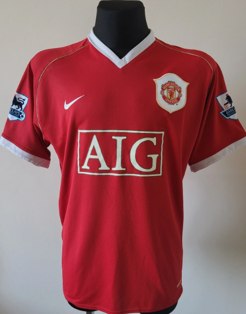 Manchester United 2006-07 Home Kit – Short Sleeve Blank (Your Name)