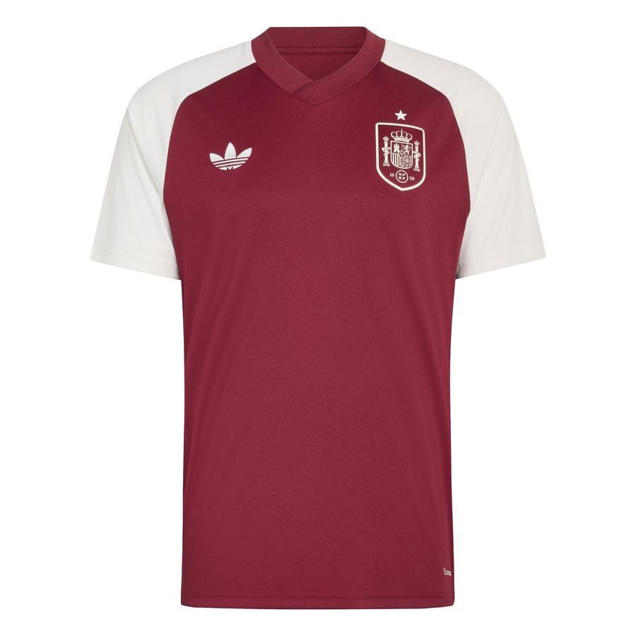 2026 Spain Pre Match World Cup Collegiate Training Away Burgundy Jersey T