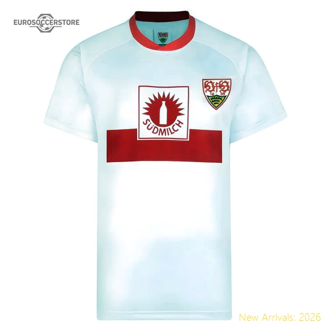 Score Draw Vfb Stuttgart 1989 UEFA Cup Final Retro Football Shirt-ly44