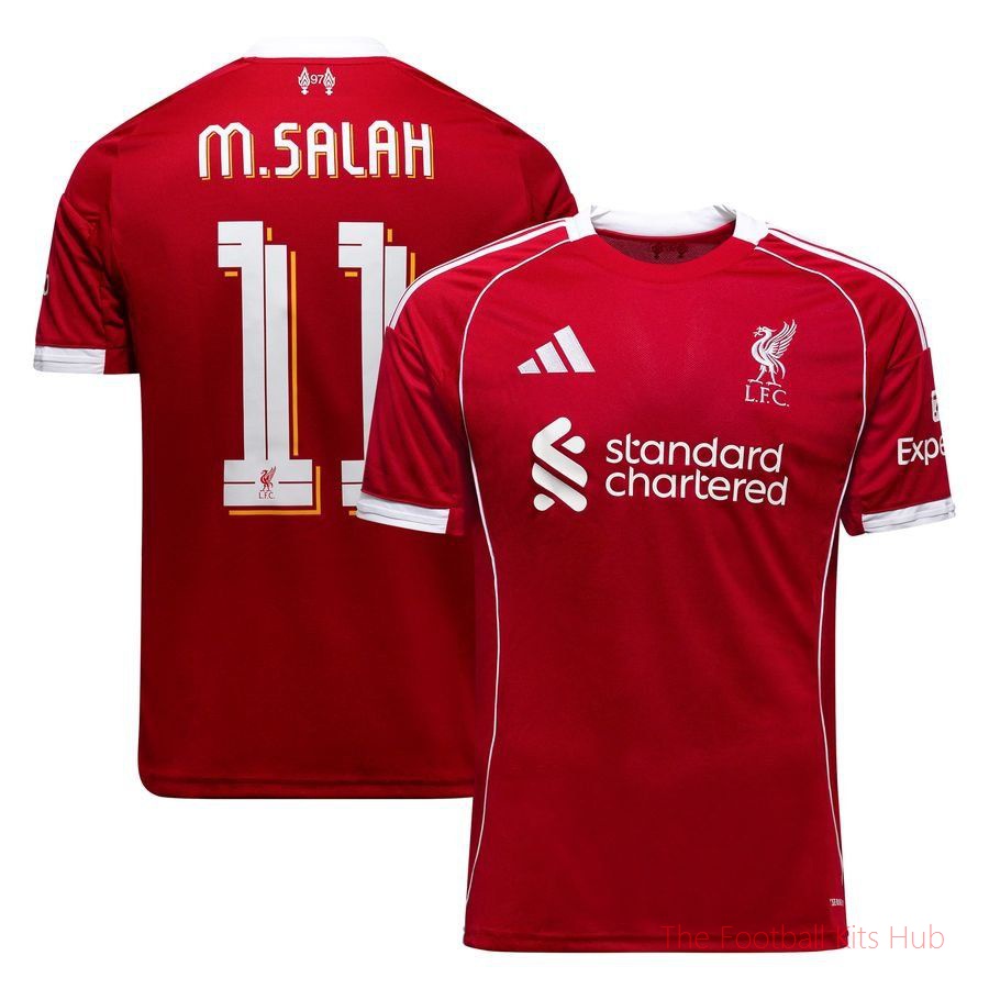 Liverpool Home Shirt 2025/26 Champions League M.SALAH 11 Kids-UniFootball Store