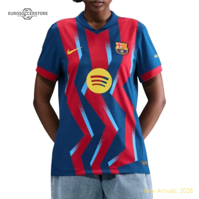 2025-2026 Barcelona Fourth Shirt - Womens-BuySoccerJersey Hub