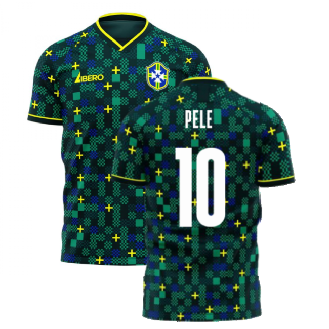 Brazil 2025-2026 Third Concept Football Kit (Libero) (PELE 10)-ly44