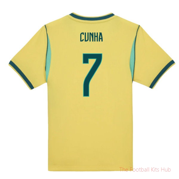 2026/27 Brazil Home Little Boys Mini Kit (Cunha 7)
