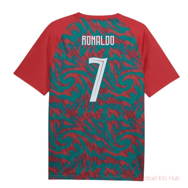 2026/27 Portugal Warm Up Jersey (Red) (Ronaldo 7)