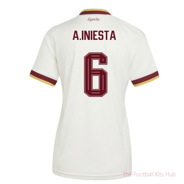 2026/27 Spain Away Shirt (Womens) (A.Iniesta 6)