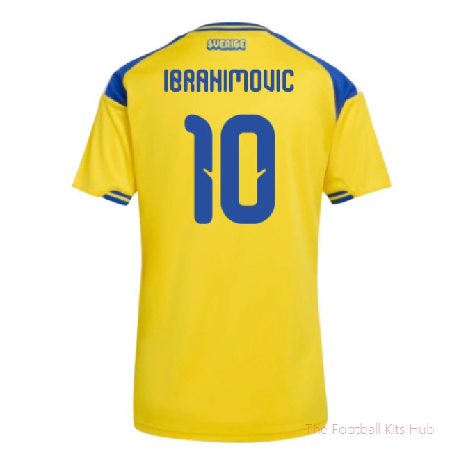 2026/27 Sweden Home Shirt (Womens) (Ibrahimovic 10)