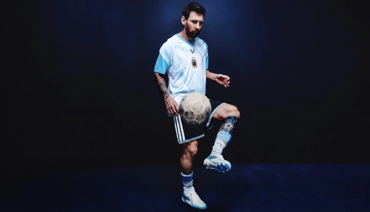 Argentina special edition 2026 pre-match shirt worn during a training drill