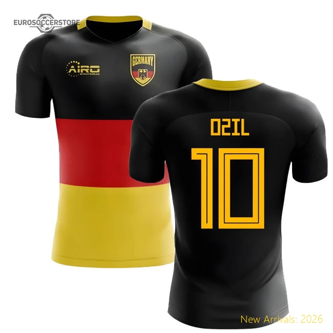 2025-2026 Germany Flag Concept Football Shirt (Ozil 10) - Kids-ly44