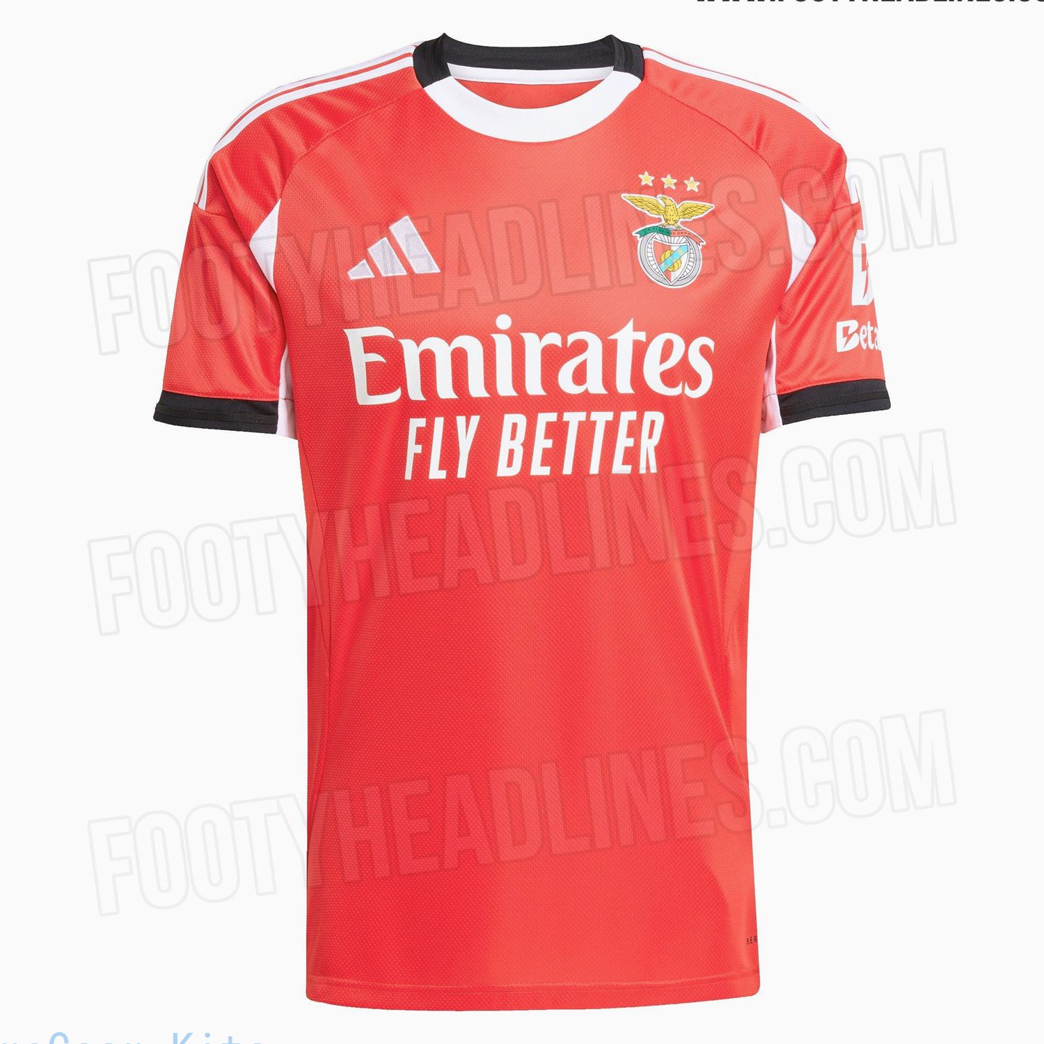 Benfica Kit Leaked 25 26 Home Apparel