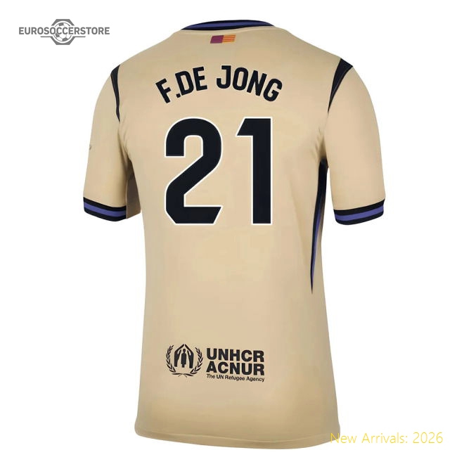 2025-2026 Barcelona Away Shirt (F.De Jong 21)-BuySoccerJersey Hub