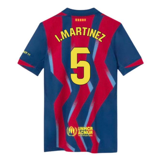2025-2026 Barcelona Fourth Shirt (Kids) (I.Martinez 5)-BuySoccerJersey Hub