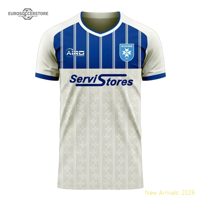 Auxerre 2025-2026 Home Concept Football Kit (Airo) - Womens-ly44