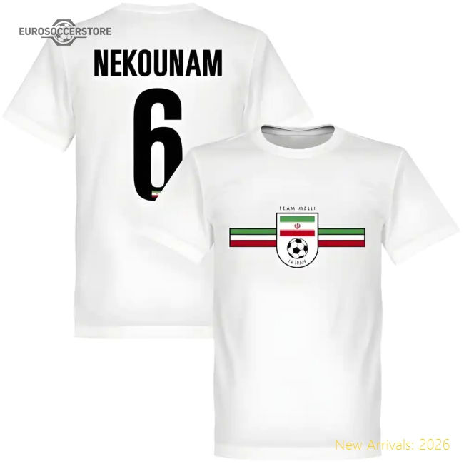 Iran Nekounam Team T-shirt - White-ly44