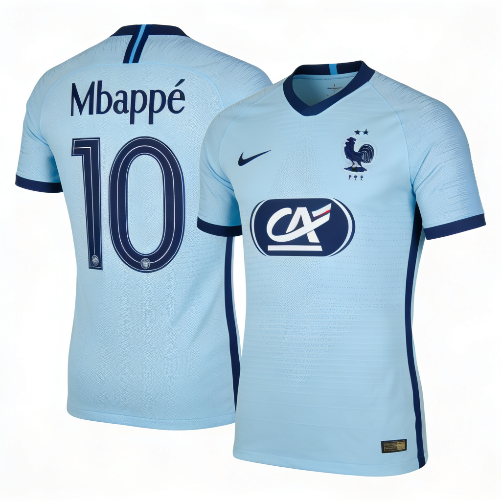 France Away Jersey Mbapp&eacute; Style