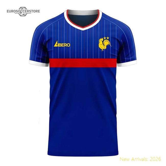 France 2025-2026 Home Concept Football Kit (Libero) - Womens-Football Jersey Hub