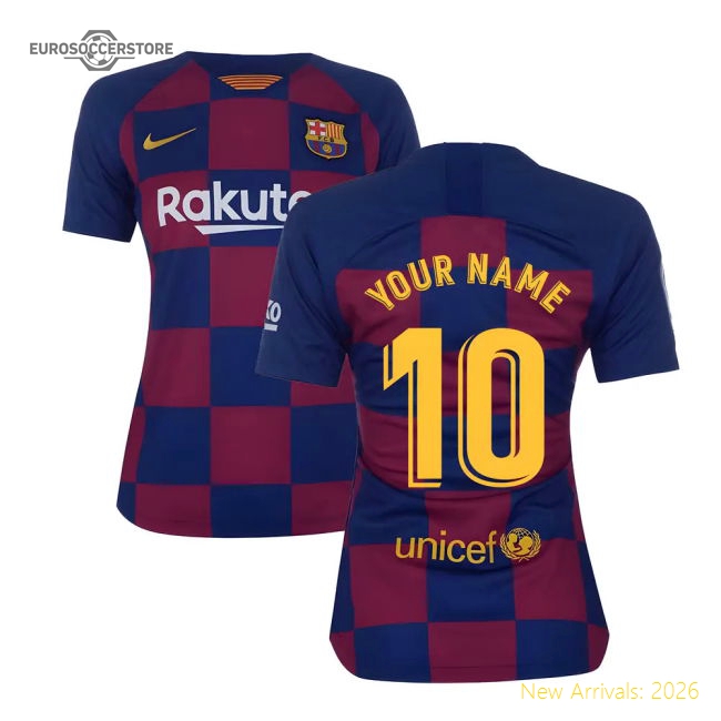 2019-2020 Barcelona Home Nike Ladies Shirt (Your Name)-BuySoccerJersey Hub
