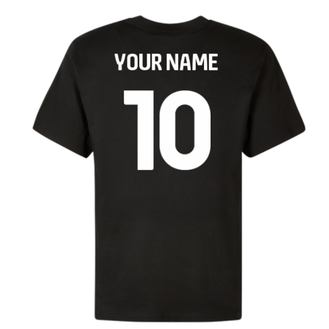 2025-2026 Birmingham City Stadium Crest T-shirt (Black) (Your Name)