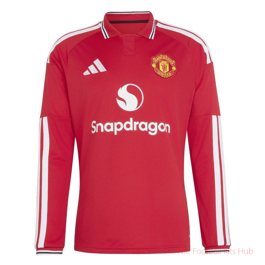 Manchester United Home Shirt 2026/27 Authentic Long Sleeves PRE-ORDER-UniFootball Store