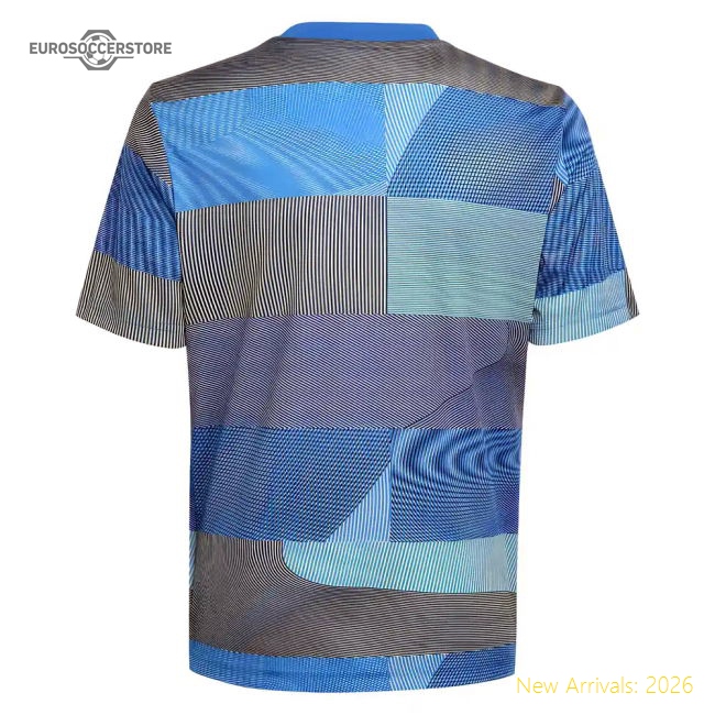 2025-2026 Real Madrid Pre-Match Shirt (Blue) - Kids (Ronaldo 9)-BuySoccerJersey Hub